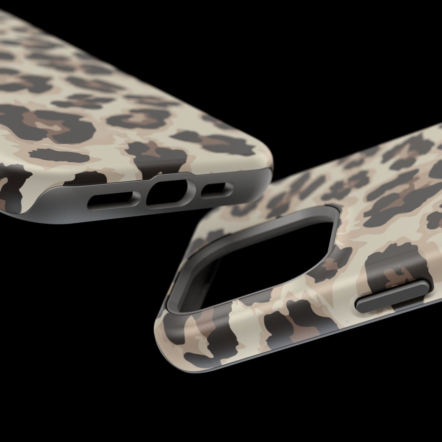 Leopard Print Magnetic Impact Phone Case — Shockproof, Stylish Protection