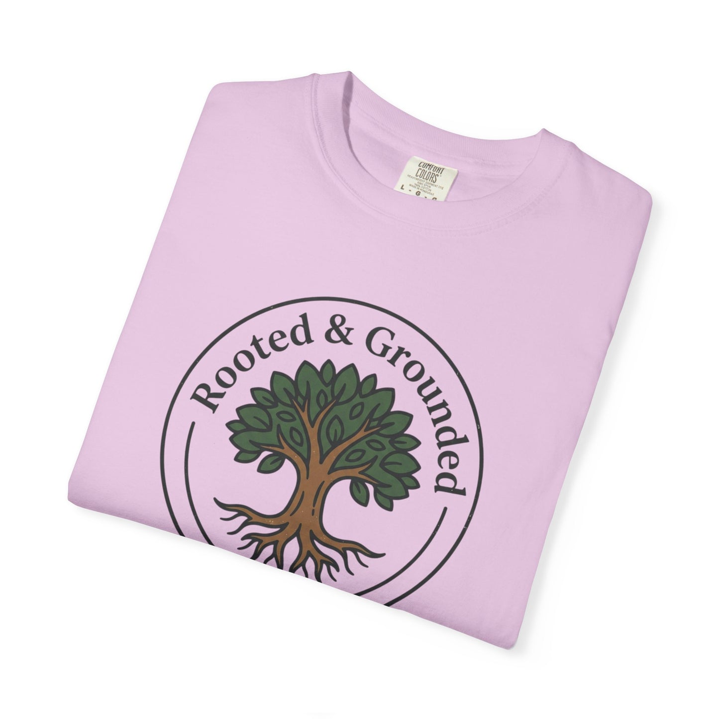 Rooted & Grounded Tree T-Shirt — Faith-Inspired Nature Tee