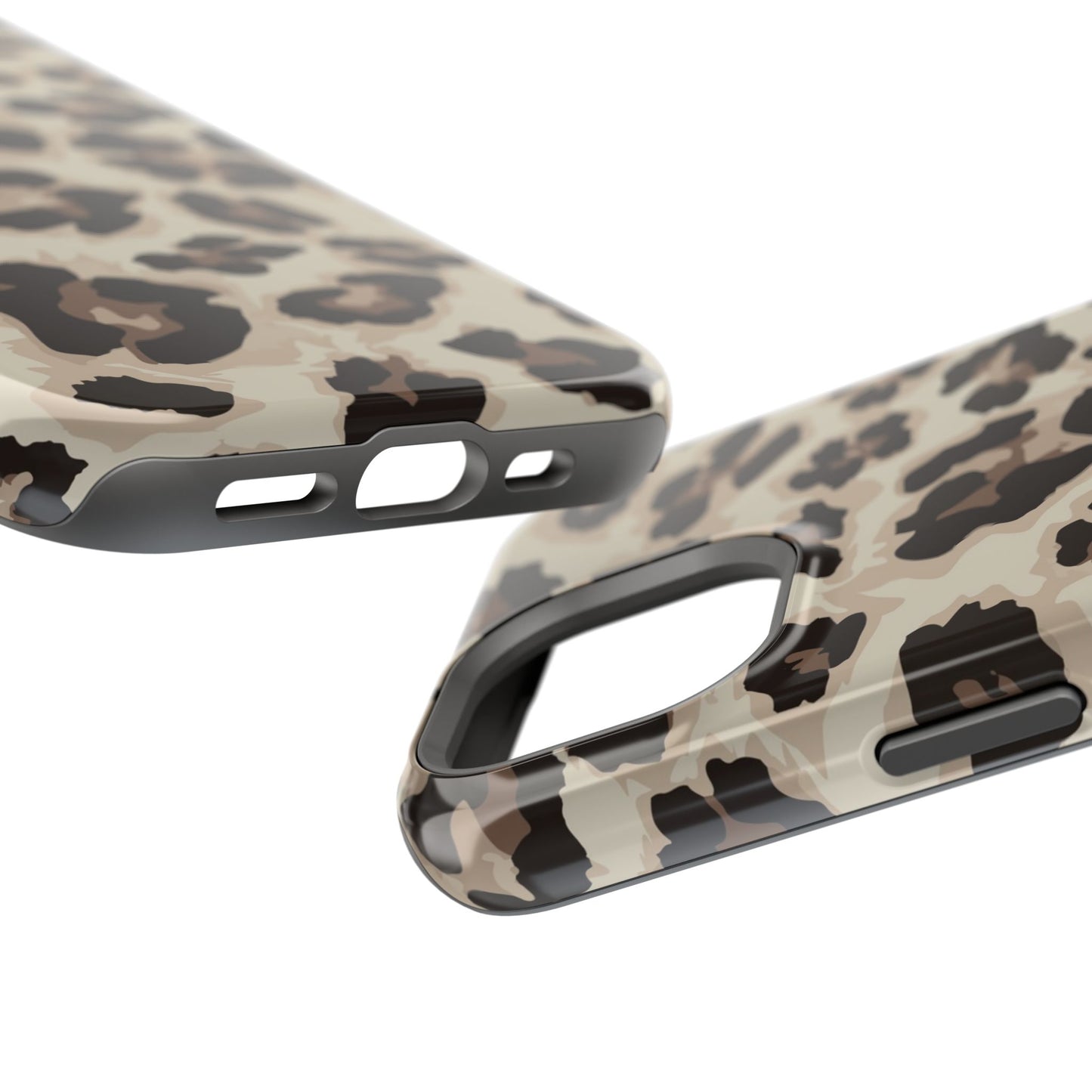 Leopard Print Magnetic Impact Phone Case — Shockproof, Stylish Protection
