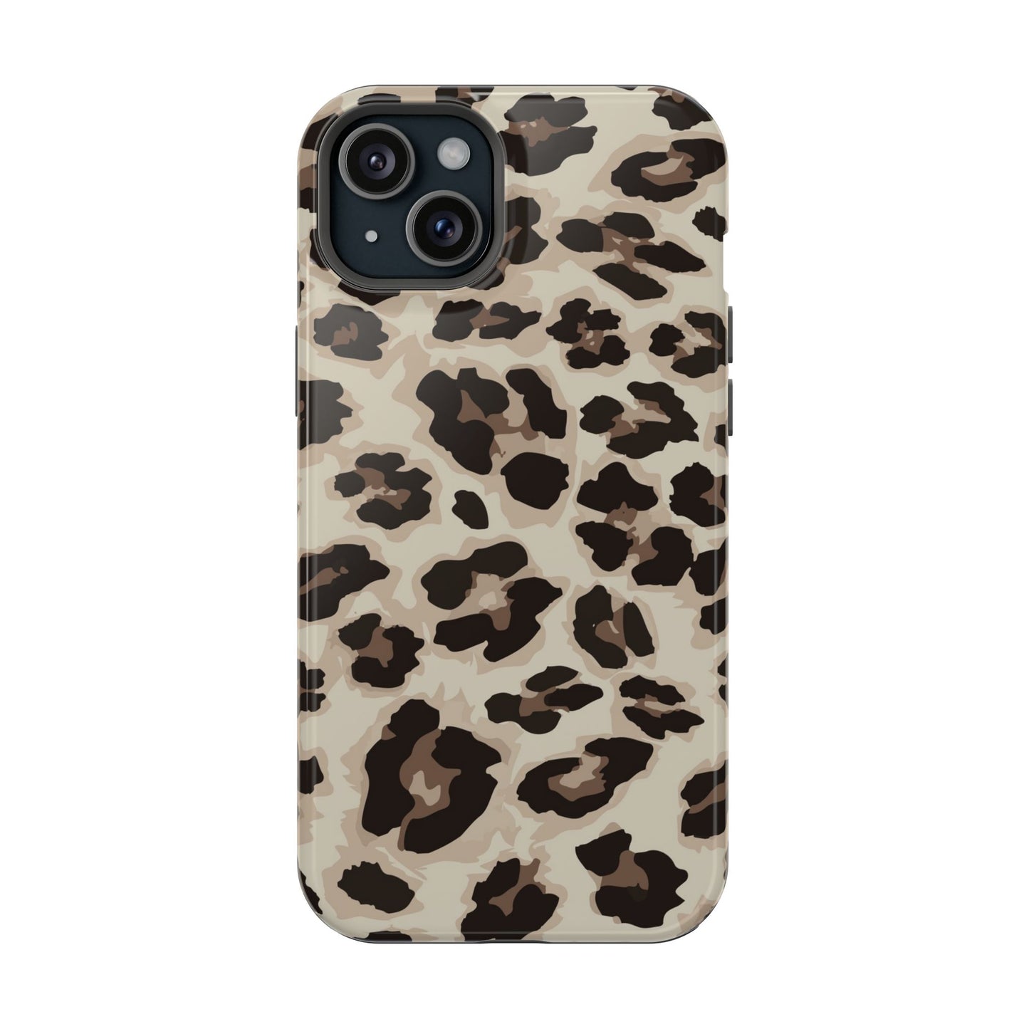 Leopard Print Magnetic Impact Phone Case — Shockproof, Stylish Protection