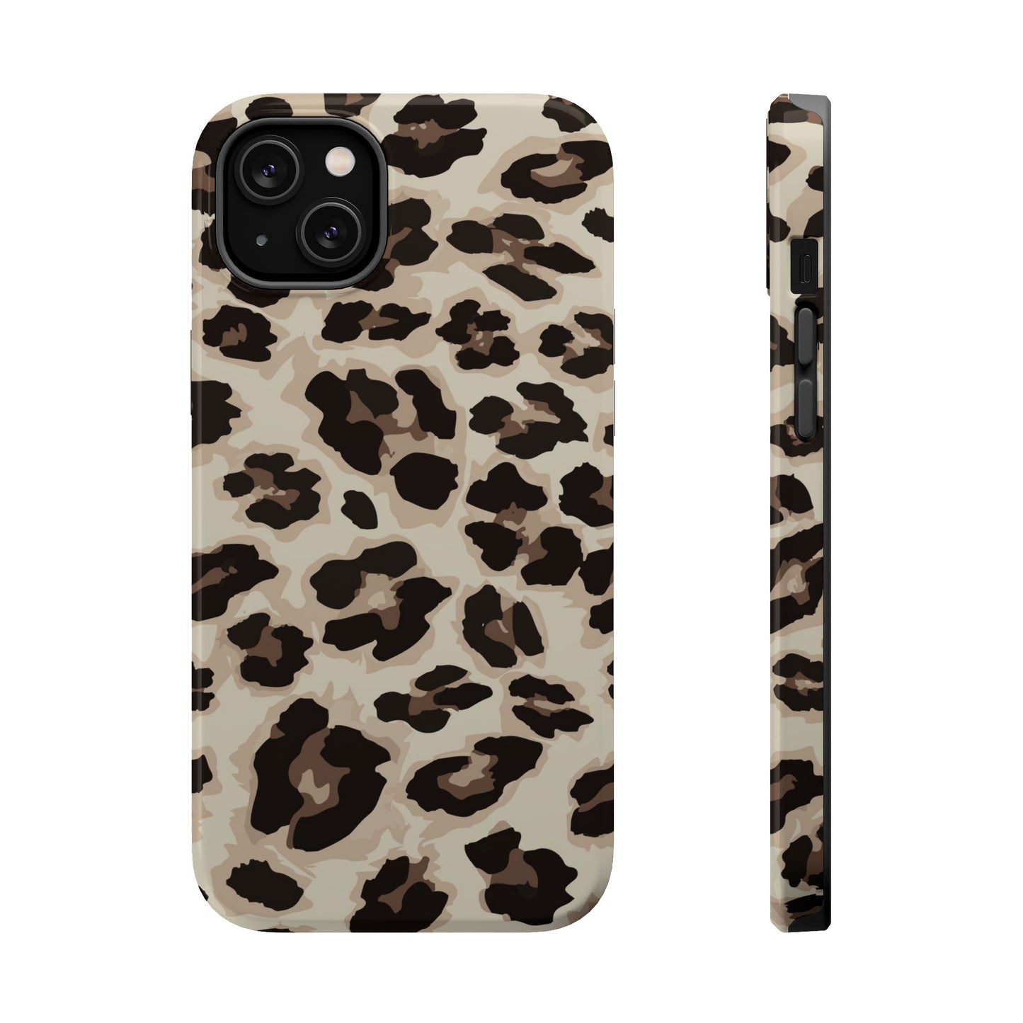 Leopard Print Magnetic Impact Phone Case — Shockproof, Stylish Protection