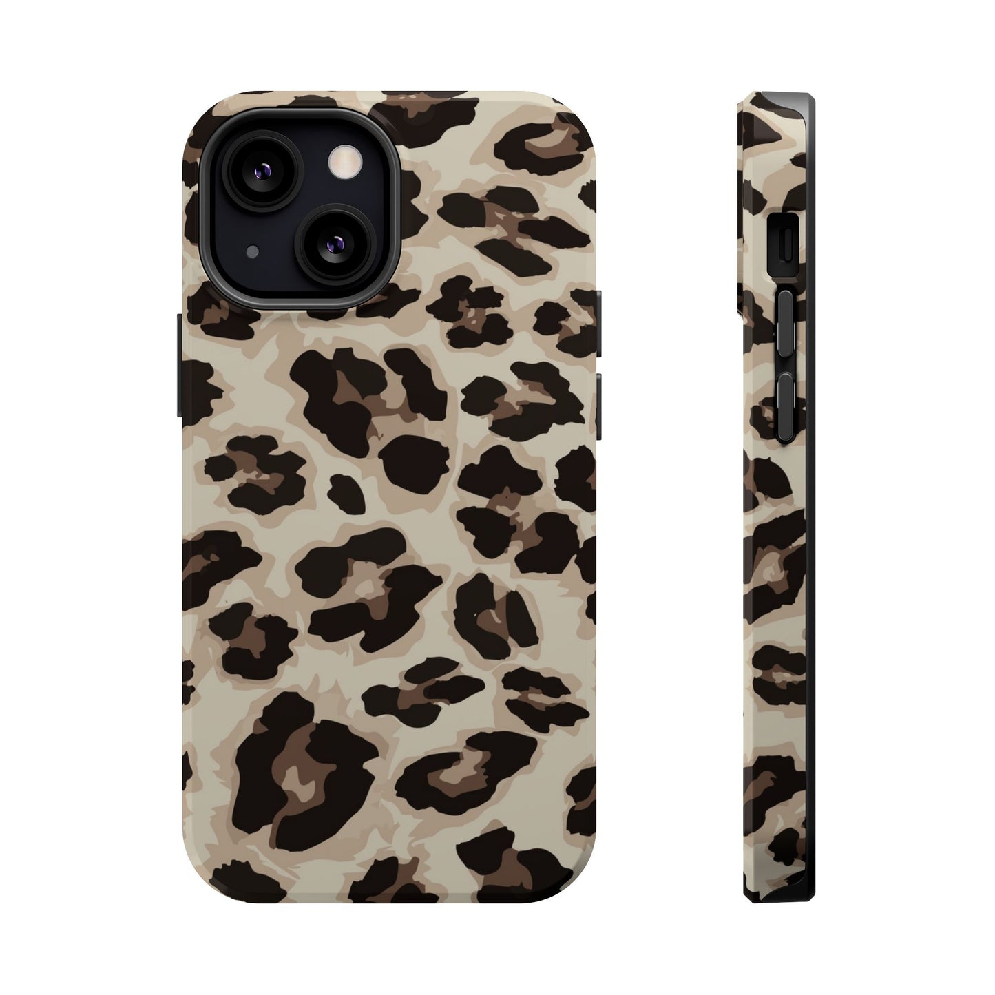 Leopard Print Magnetic Impact Phone Case — Shockproof, Stylish Protection