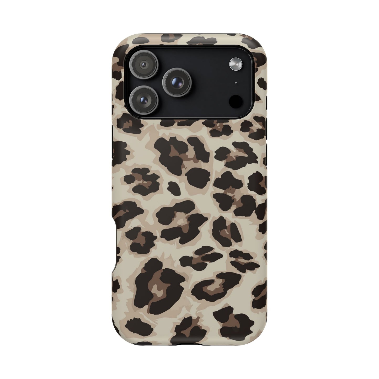 Leopard Print Magnetic Impact Phone Case — Shockproof, Stylish Protection