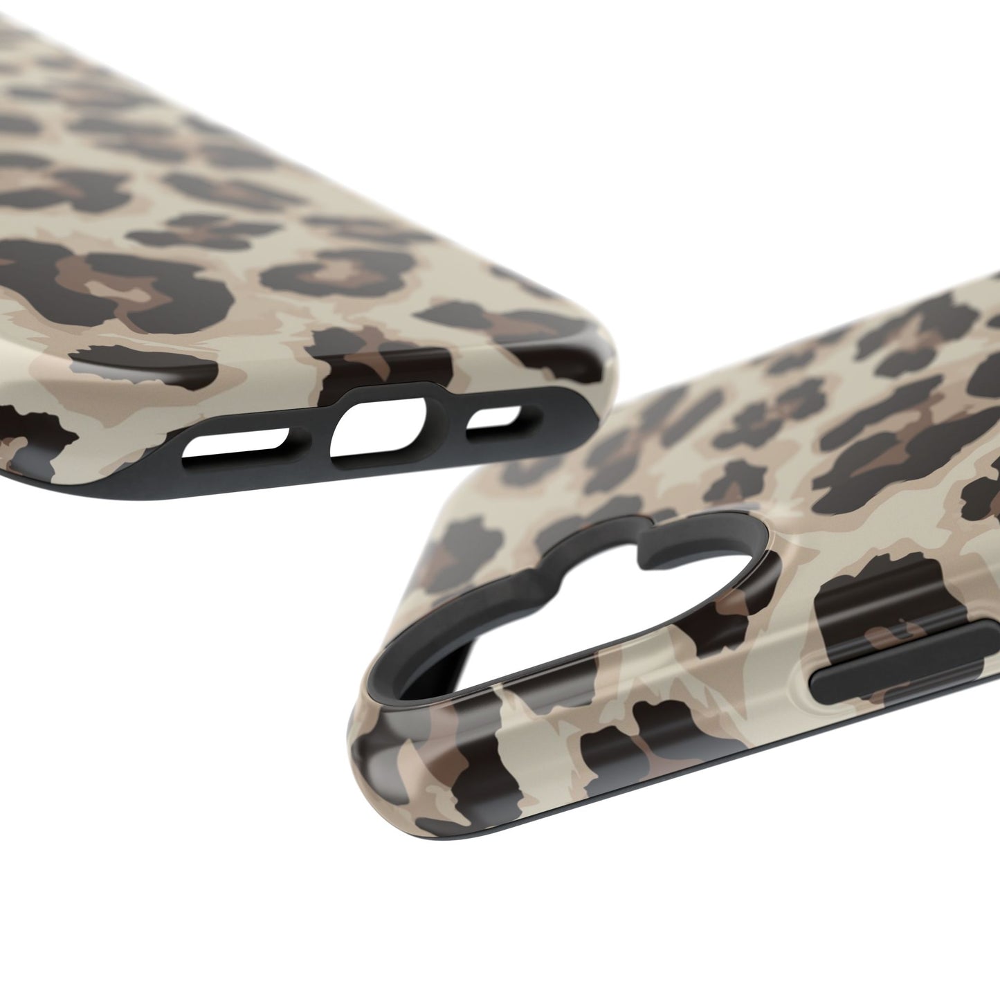 Leopard Print Magnetic Impact Phone Case — Shockproof, Stylish Protection