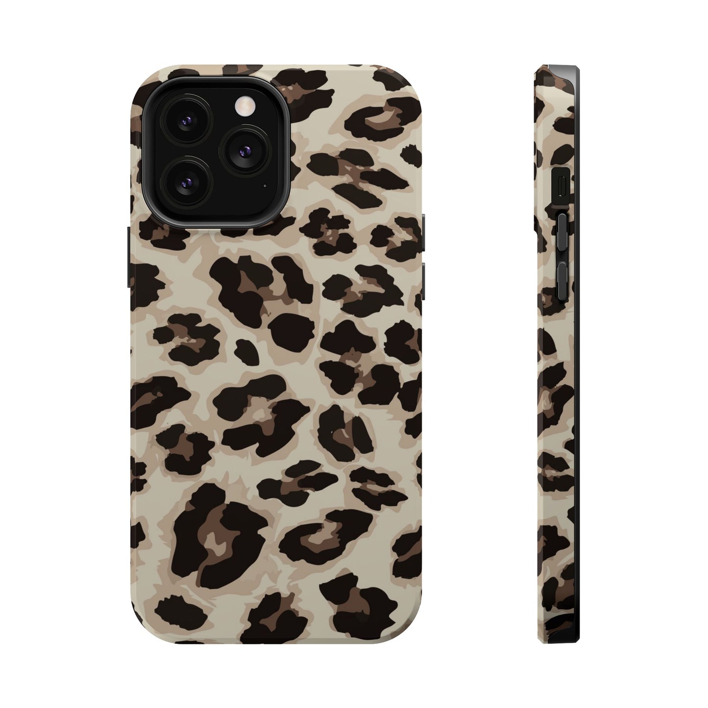 Leopard Print Magnetic Impact Phone Case — Shockproof, Stylish Protection
