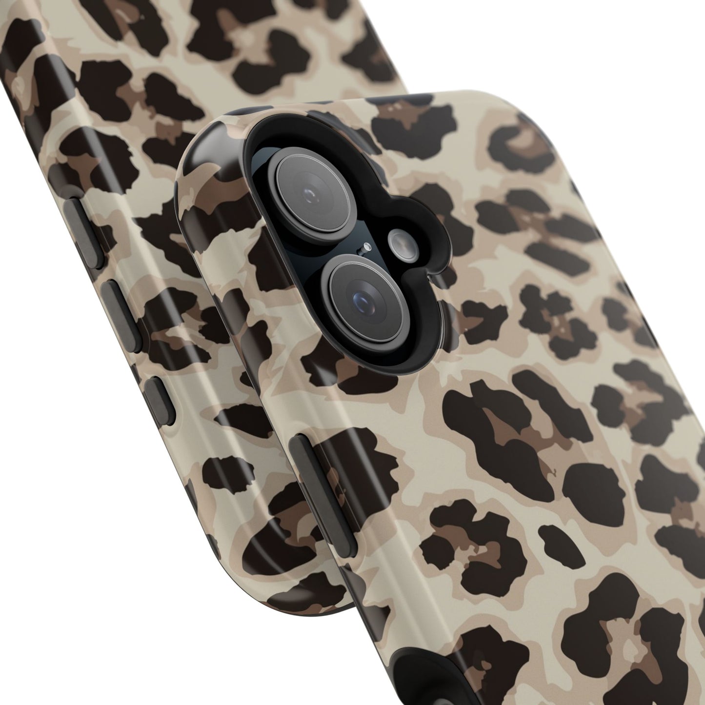 Leopard Print Magnetic Impact Phone Case — Shockproof, Stylish Protection