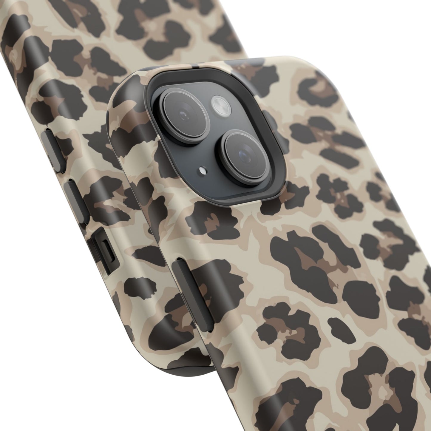 Leopard Print Magnetic Impact Phone Case — Shockproof, Stylish Protection