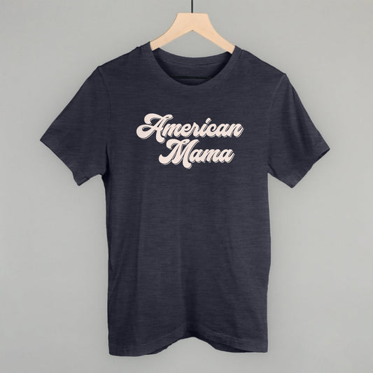 American Mama Sweater Vintage - 4th of July Patriotic Sweatshirt for Moms