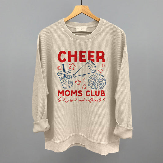 Cheer Moms Club Sweatshirt - Cheer Mom Shirt - Football Cheer Gift for Moms